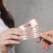 ロゴソーシャルメディア金ゴールドQRコードバラアドレス 名刺