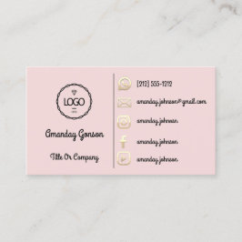 ロゴソーシャルメディア金ゴールドQRコード金ゴールドパウダー 名刺