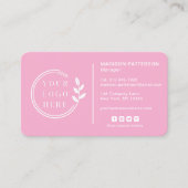 ロゴソーシャルメディアQRコードの追加企業の 名刺 (正面)