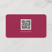 ロゴソーシャルメディアQRコードの追加企業の 名刺 (裏面)