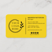 ロゴソーシャルメディアQRコードの追加企業の 名刺 (正面)