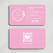 ロゴソーシャルメディアQRコードの追加企業の 名刺