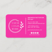 ロゴソーシャルメディアQRコードの追加企業の 名刺 (正面)