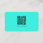 ロゴソーシャルメディアQRコードの追加企業の 名刺 (裏面)