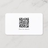 ロゴソーシャルメディアQRコードの追加企業の 名刺 (裏面)