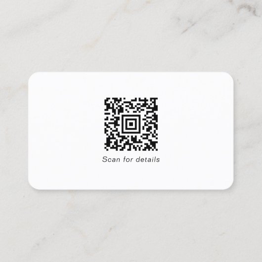 ロゴソーシャルメディアQRコードの追加企業の 名刺 (裏面)