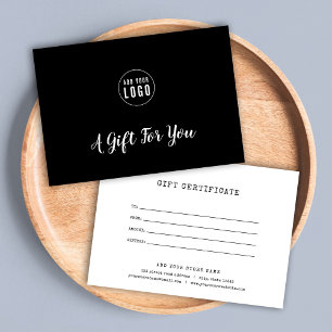 ロゴタイプライターのカスタム追加カラーギフト証明書