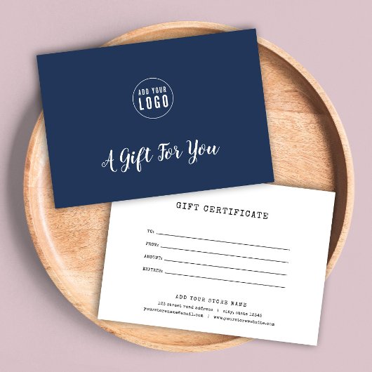 ロゴタイプライターのカスタム追加カラーギフト証明書