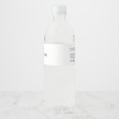 ロゴタイプライターの素材の追加の製品ラベル ペットボトルラベル (正面)