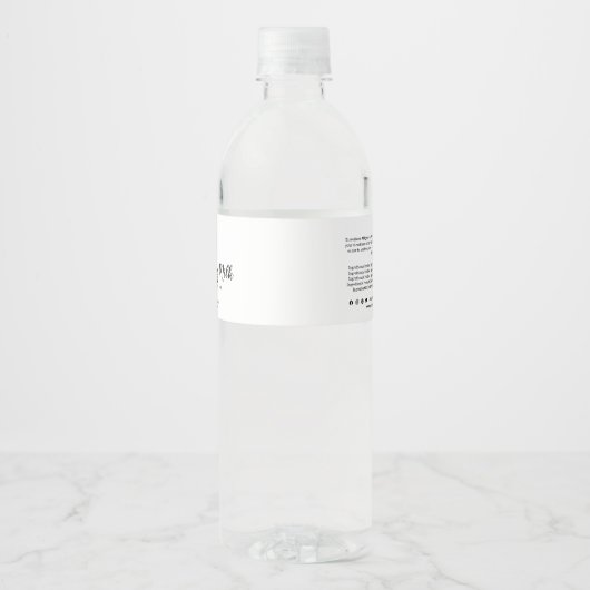 ロゴタイプライターの素材の追加の製品ラベル ペットボトルラベル (正面)