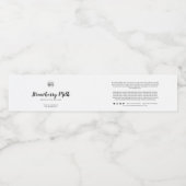 ロゴタイプライターの素材の追加の製品ラベル ペットボトルラベル (シングルラベル)