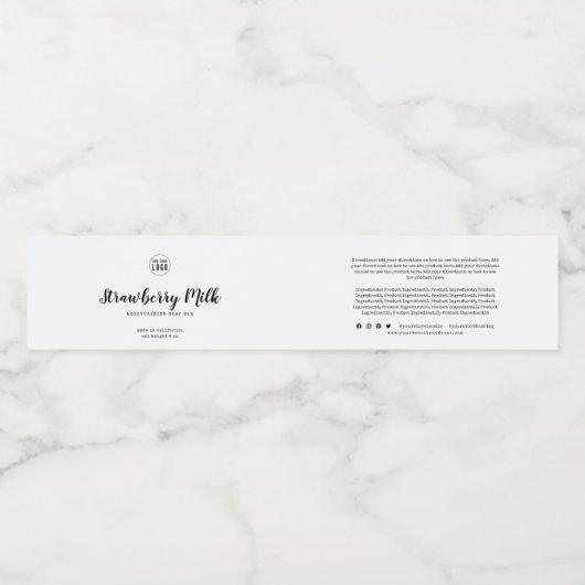 ロゴタイプライターの素材の追加の製品ラベル ペットボトルラベル (シングルラベル)