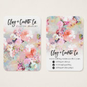 ロゴタイポグラフィフローラジュエリーイヤリングディスプレイ (正面&裏面)