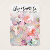 ロゴタイポグラフィフローラジュエリーイヤリングディスプレイ (正面)