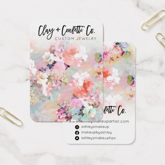 ロゴタイポグラフィフローラジュエリーイヤリングディスプレイ (オフィス)