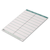 ロゴタウペティール(緑がかった色)作家の販促資料 ノートパッド (アングル)