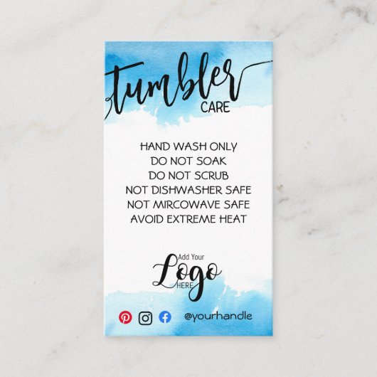 ロゴタンブラーカードのビニ気にールビジネスの追加 名刺 (正面)