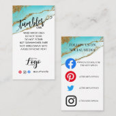 ロゴタンブラーカードのビニ気にールビジネスの追加 名刺 (正面/裏面)