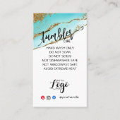 ロゴタンブラーカードのビニ気にールビジネスの追加 名刺 (正面)