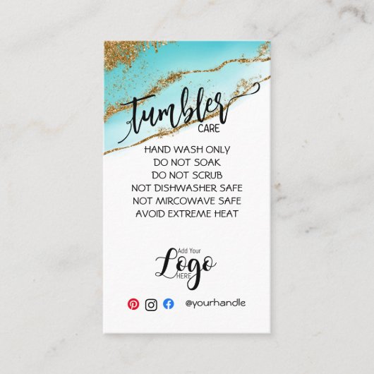 ロゴタンブラーカードのビニ気にールビジネスの追加 名刺 (正面)