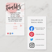 ロゴタンブラーカードを追気に加する 名刺 (正面/裏面)