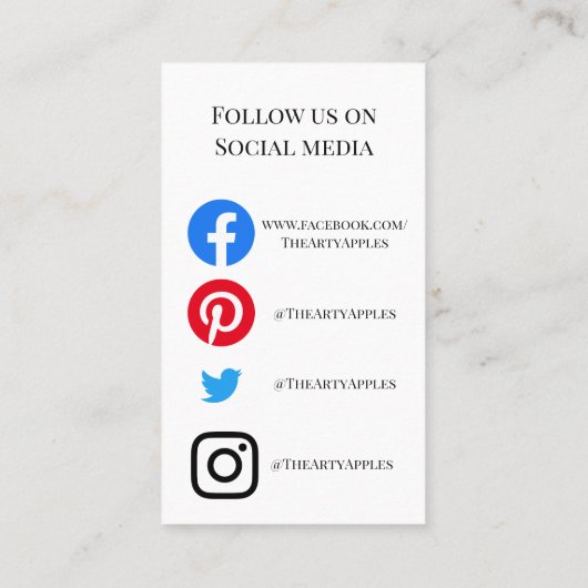 ロゴタンブラーカー気にドのビニールビジネスの追加 名刺 (裏面)