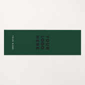 ロゴダークグリーンネーム会社プロモーションインスタグラム ヨガマット (正面(横))