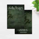 ロゴダークグリーン植物用素朴イヤリングホルダー (デスク)