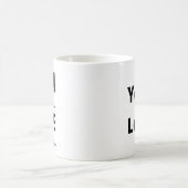 ロゴチームプレーヤー感動的のビジネスギフト コーヒーマグカップ (中央)