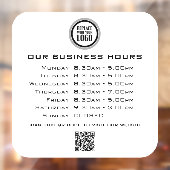 ロゴテキストQRコード営業時間を追加 ビジネス営業時間 ウィンドウサイン (シート2)