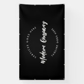 ロゴテンプレートカスタム編集可能文字モダン 横断幕 (縦)