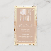 ロゴテンプレートグラムフローラリースバラフラワー金ゴールド 名刺 (裏面)