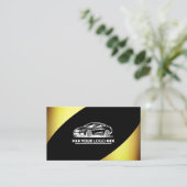 ロゴテンプレートゴールデンエレガントプロフェッショナルスタイリッシュ 名刺 (スタンド正面)