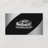 ロゴテンプレートシルバーエレガントプロフェッショナルスタイリッシュ 名刺 (正面)