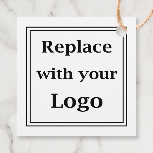 ロゴテンプレートビジネス製品のハングタグ フェイバータグ (裏面)