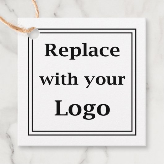 ロゴテンプレートビジネス製品のハングタグ フェイバータグ (正面)