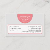 ロゴテンプレートフレームクラシックジョブシーカークリエイティブ 名刺 (裏面)