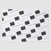 ロゴテンプレート事業会社パッケージホワイト 薄葉紙 (正面)