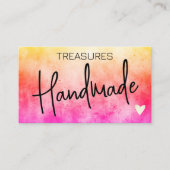 ロゴテンプレート手作り工芸品レインボー動揺して 名刺 (正面)