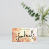 ロゴテンプレート手作り工芸品レインボー動揺して 名刺 (スタンド正面)