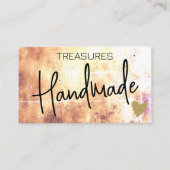 ロゴテンプレート手作り工芸品レインボー動揺して 名刺 (正面)