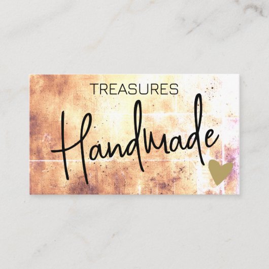 ロゴテンプレート手作り工芸品レインボー動揺して 名刺 (正面)