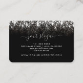 ロゴテンプレート発光白金シルバーグリッター 名刺 (裏面)