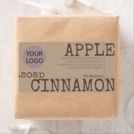 ロゴテンプレート石けん製品のパッケージスタイリッシュミス ラベル