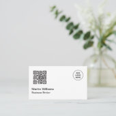 ロゴテンプレートQRコード名刺 名刺 (スタンド正面)