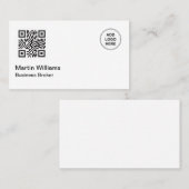 ロゴテンプレートQRコード名刺 名刺 (正面/裏面)