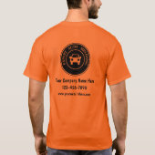 ロゴテンプレートWork Shitsの自動修復 Tシャツ (裏面)