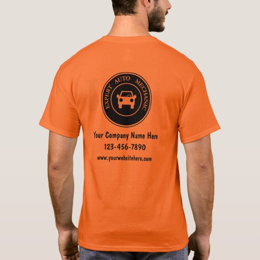 ロゴテンプレートWork Shitsの自動修復 Tシャツ (裏面)