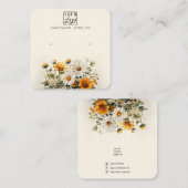 ロゴデイジーイヤリング製品ディスプレイカード スクエア名刺 (正面/裏面)