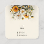 ロゴデイジーイヤリング製品ディスプレイカード スクエア名刺 (裏面)